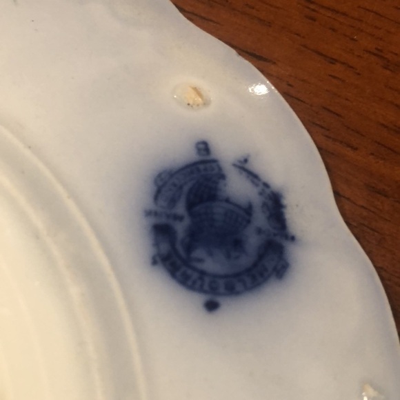 Melbourne (Flow Flow Blue/ Luncheon Plate/ by GRINDLEY - Picture 3 of 4